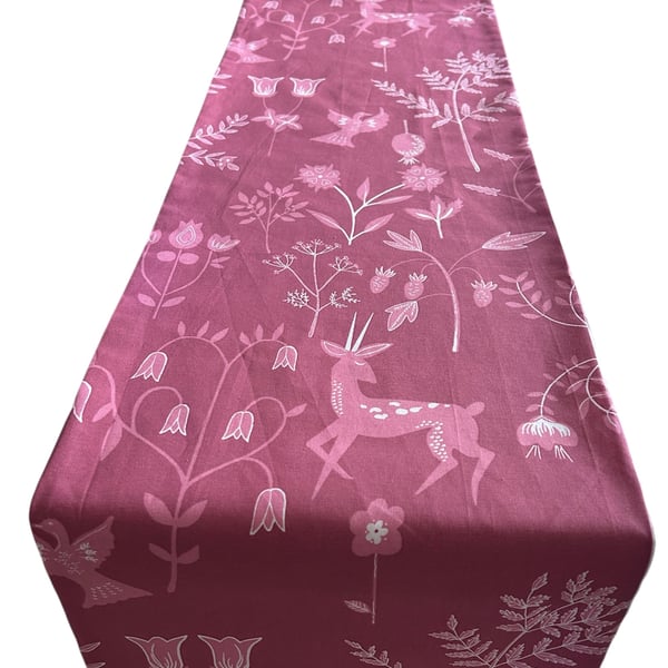 Woodland Animal, Table Runner 1m x 30cm Gift Idea