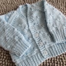 14" Newborn Baby Boys Knots Patterned Cardigan
