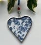 Stained Glass Ribbon Heart Suncatcher Decoration  - Image 1