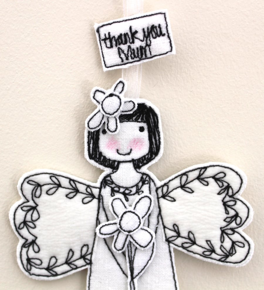 'Thank you Mum'- Fairy with a Flower