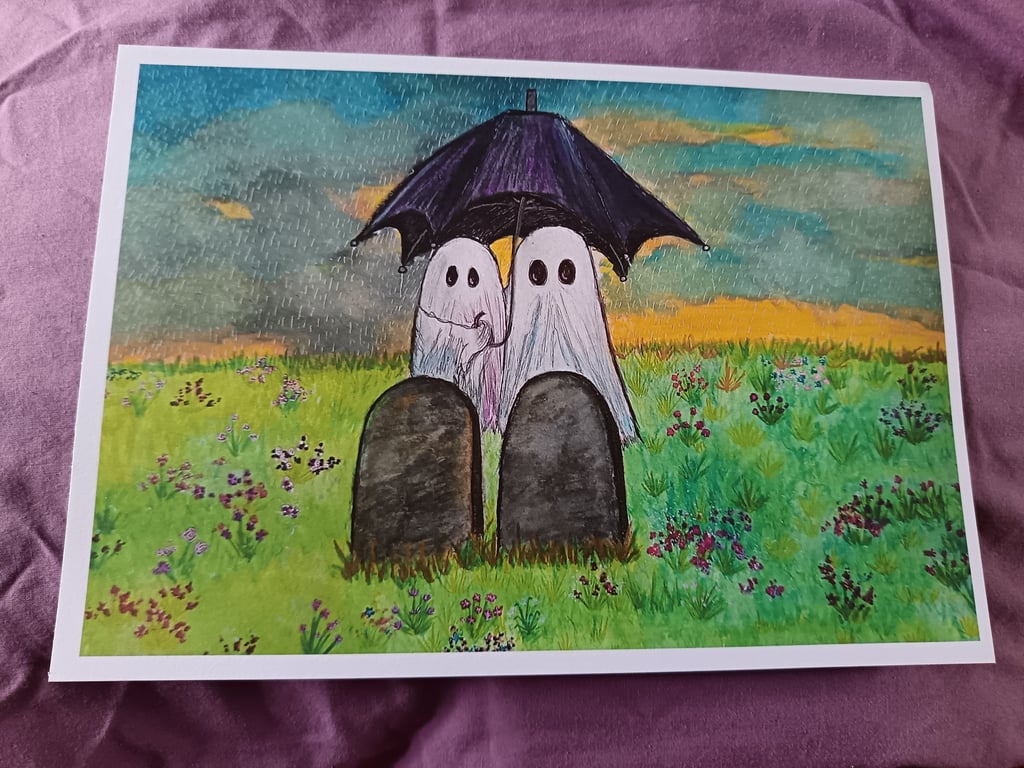 A4 Art Print: Death Won't Part Us