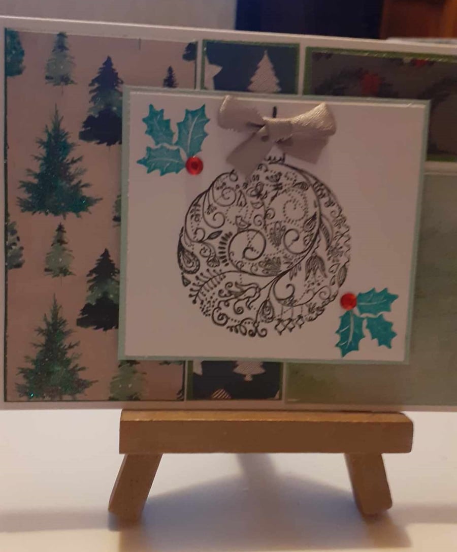 Intricate Bauble Christmas Card