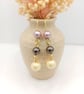 Earrings & Bracelet Set - Neapolitan Pastel Crystal Pearl Gift Set  - Image 6