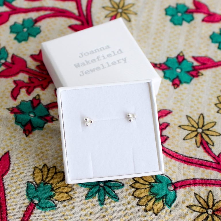 Seed earrings, silver earrings, dainty earrings