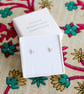 Seed earrings, silver earrings, dainty earrings - Image 1
