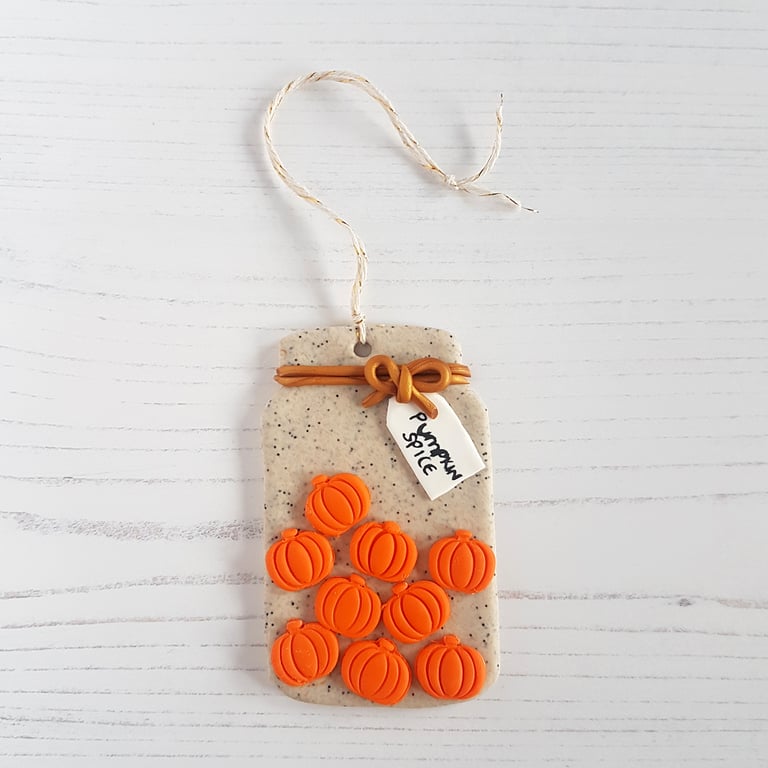 NEW Pumpkin Spice autumn Hanging decoration