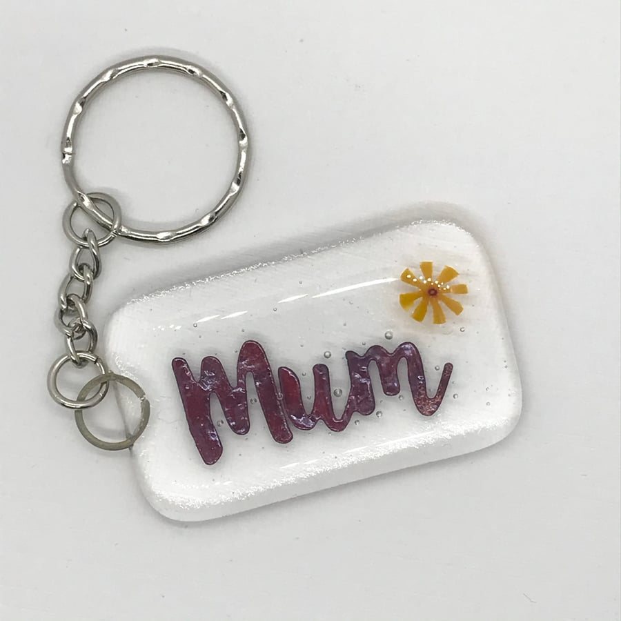 Fused Glass Keyring 