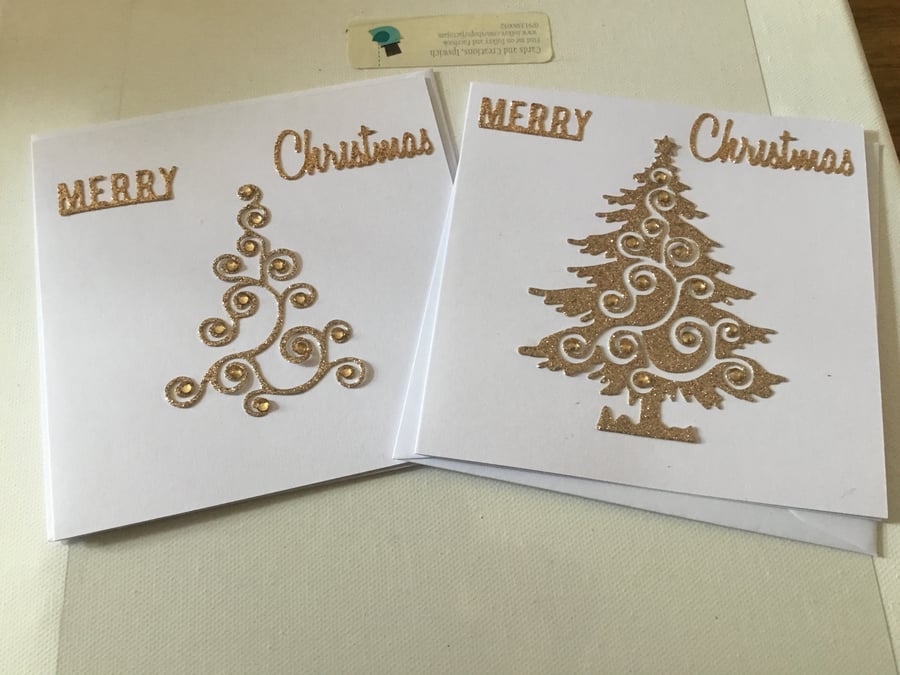  Christmas cards. handmade Christmas cards. 23037