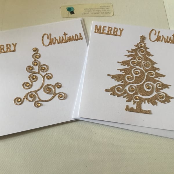  Christmas cards. handmade Christmas cards. 23037