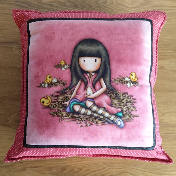 Gorjuss Girls Cushion - Design One - Handmade Cushion