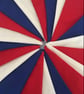 Red,white & blue cotton fabric bunting wedding,party flags - Image 4