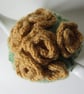 Tea cosy Tea cosie - green tweed with roses - Image 4