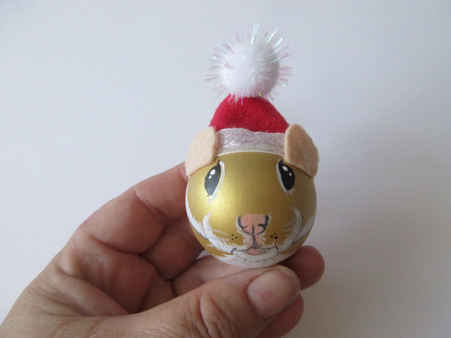Hamster Pet Head Bauble Christmas Tree Hanging Decoration