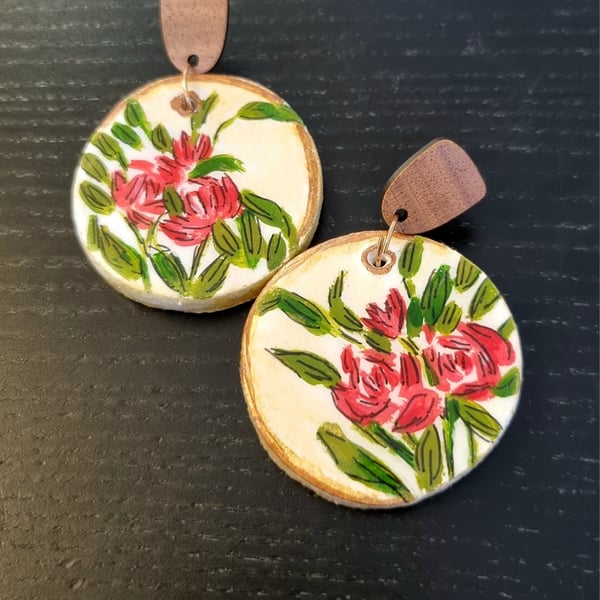 Unique Floral Dangle Earrings