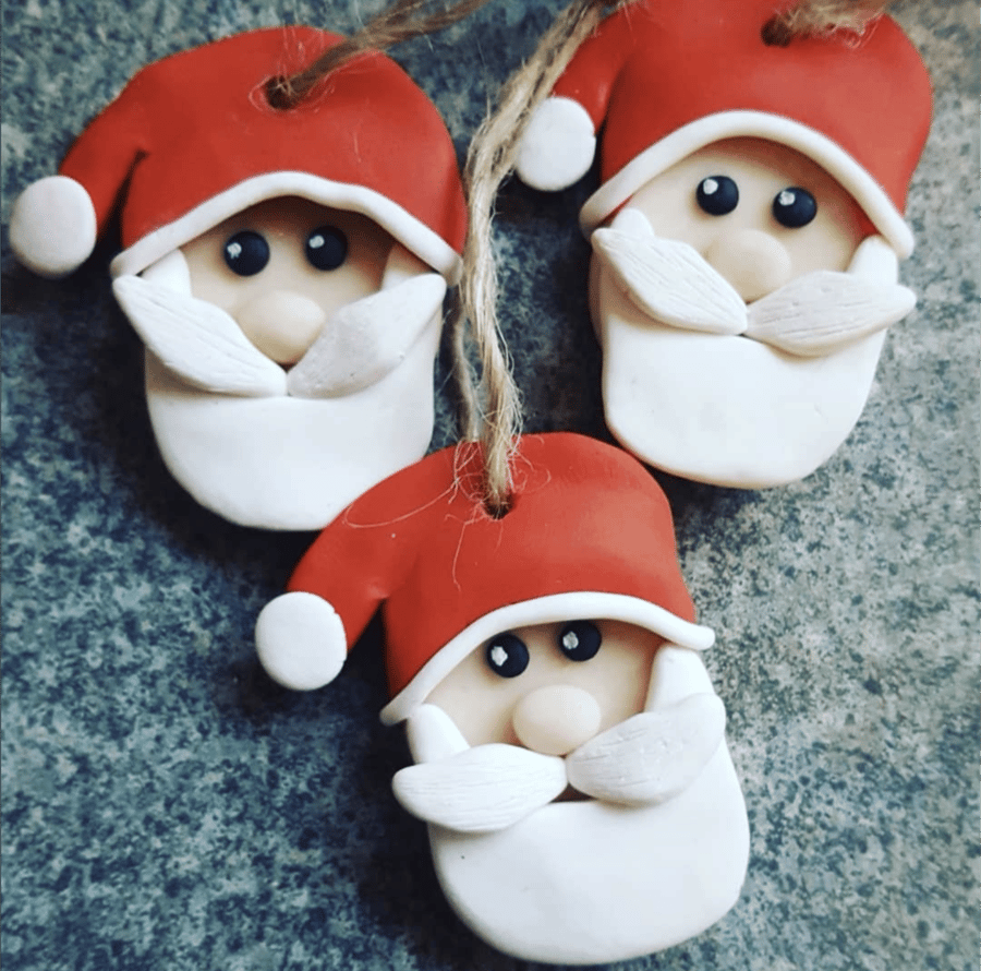 Santa Face tree decorations 