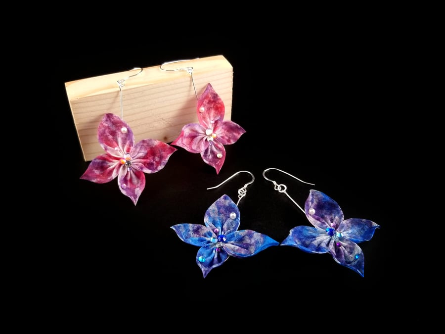 Sparkling Butterfly Dangle Earrings (1 Pair)
