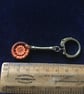 Dorset Button Key Ring, Orange-Brown, K9 - Image 2