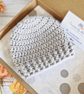 Crochet Baby Beanie and Booties Set in Silver 0-3 Months - Image 5