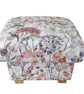 Storage Footstool Voyage Maison Hedgerow Fabric Pouffe Floral Pink Flowers Pink