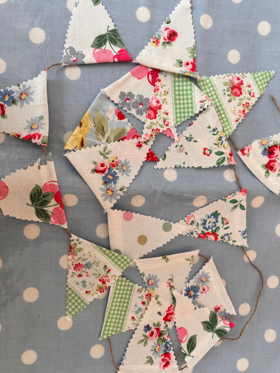 Mini Bunting In Cath Kidston Fabrics