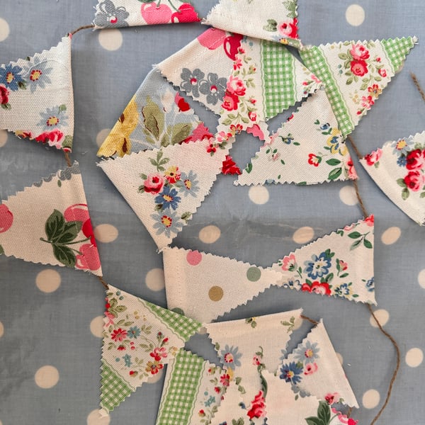 Mini Bunting In Cath Kidston Fabrics