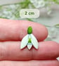 Snowdrop Brooch Pin, Handmade January Birthday Gift, Miscarriage Keepsake - Image 3