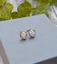 White Aurora Opal Stud Earrings - JBJ3043 - Image 4