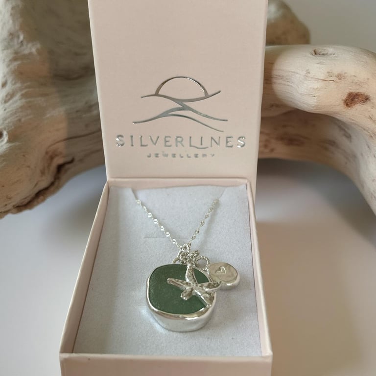 Sea Glass Charm Necklace