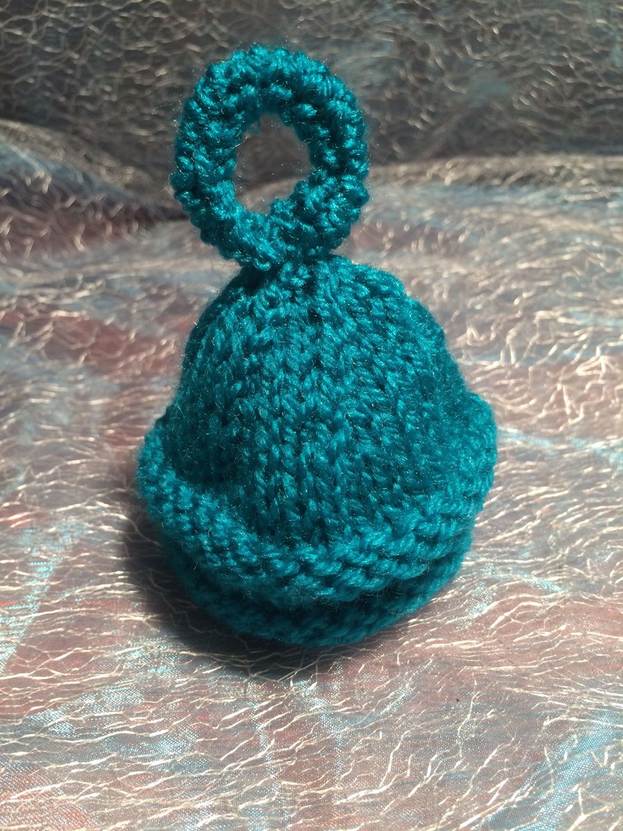 Little Knitted Jade coloured Egg Cosy