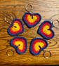 CUSTOM - FOR HELEN - Key To My Heart - Crochet Love Heart Keyring