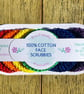 Reusable Eco Friendly Face Scrubbies pack of 7 in Rainbow colours