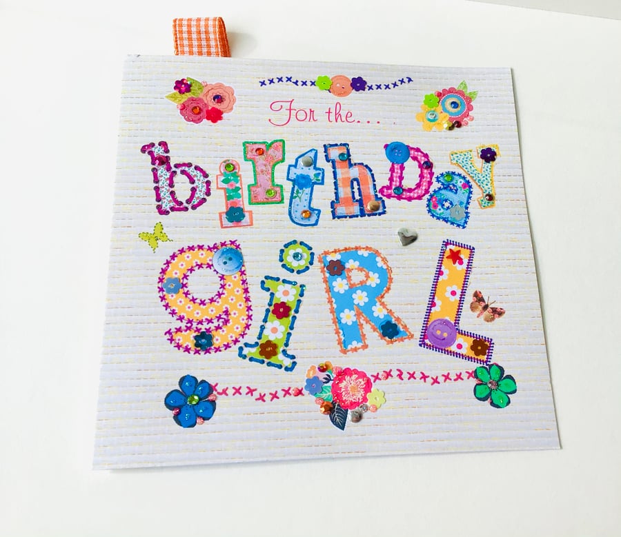Birthday Card,Birthday Girl Greeting Card,Female Birthday,Can Be Personalised