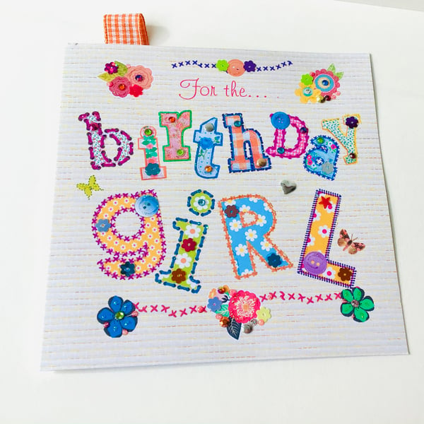 Birthday Card,Birthday Girl Greeting Card,Female Birthday,Can Be Personalised