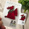 Welsh Dragon - hand made Pin, Badge, Brooch