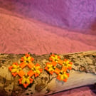 Handmade glass earrings