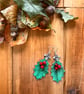 Holly leaf earrings - Image 1