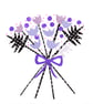 Purple Bouquet Blank or  Birthday Card - Image 2