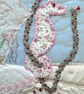 Unframed textile artwork - seahorses - Image 2