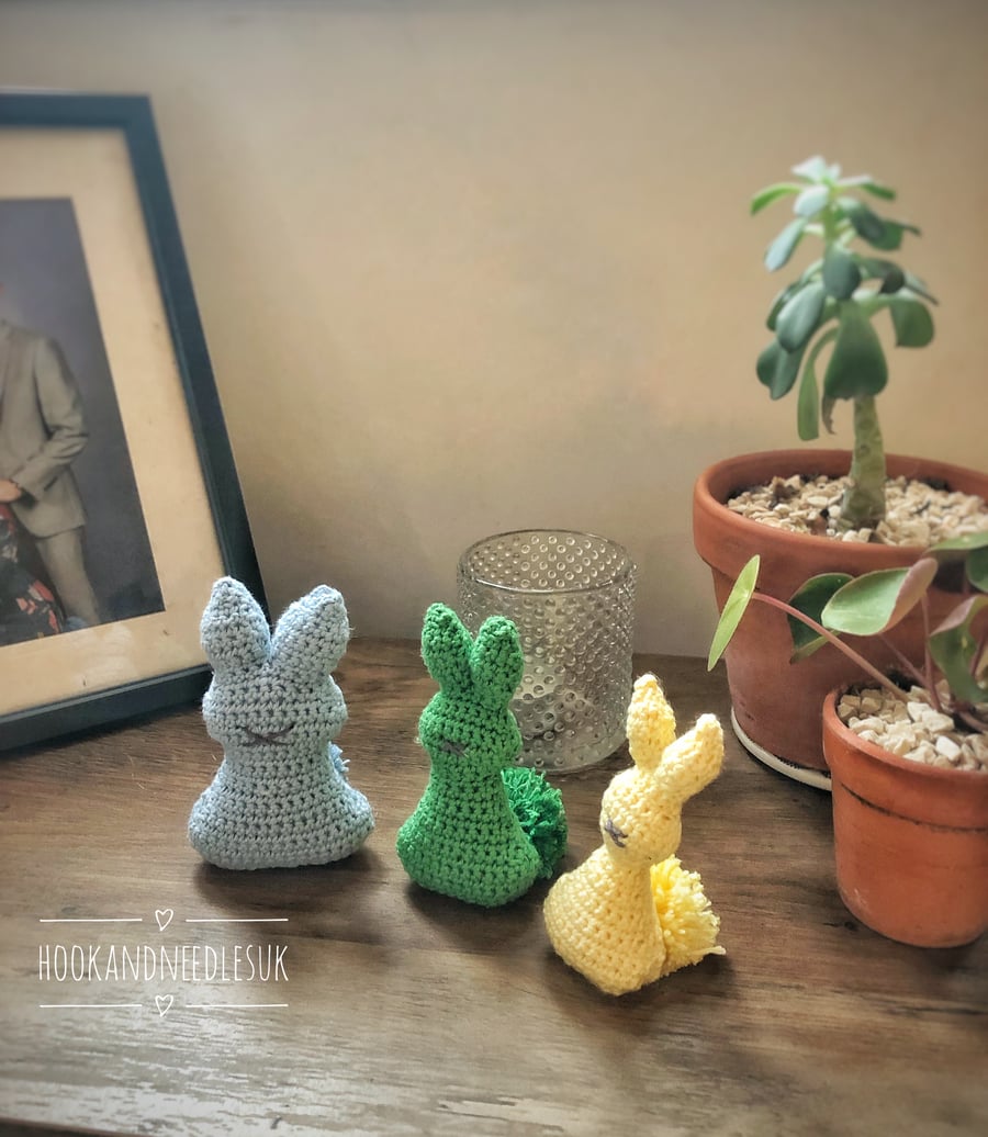 Easter Bunny Decorations- Crochet Bunny Decor