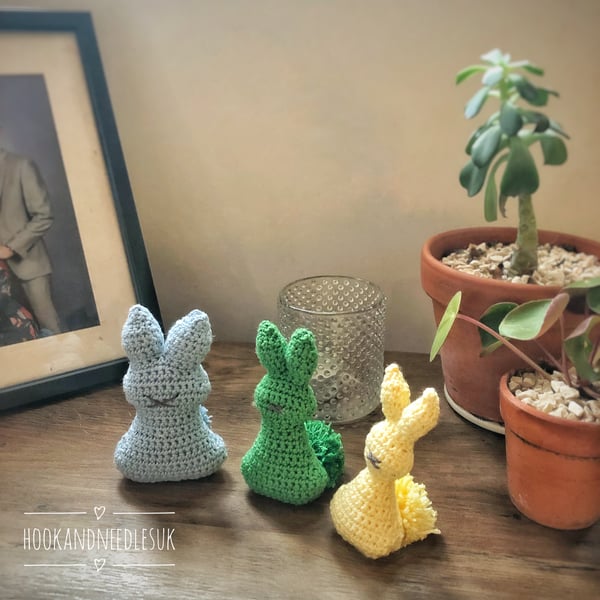 Easter Bunny Decorations- Crochet Bunny Decor