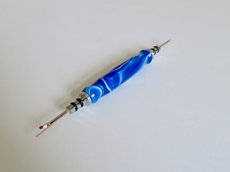 Acrylic-Turned Seam Ripper with Stiletto