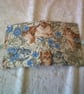 Cats with Blue Flowers and Grey Foliage Needlecase and Cotton Reel Pin Cushion