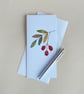 Embroidered Rosehips Greeting Card - Image 2