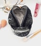 Boxed makeup bag in black and silver with handle.  - Image 5