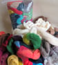 Bargain Bumper Bag of mixed quality wool and fibre for felting (250g) - Image 1