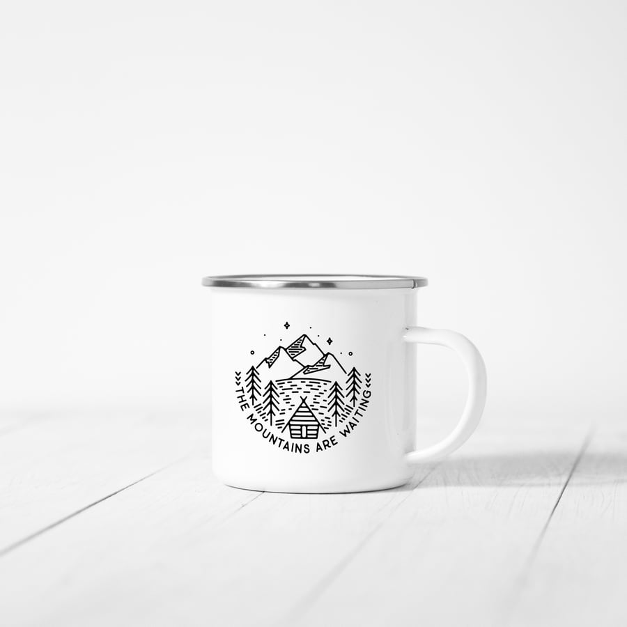 Mountains Enamel Mug