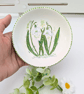 Snowdrop hand-painted ring trinket dish  - Image 1