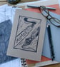 'Mightier than the Sword', Lino Printed Sketchbook, Second Version - Image 1