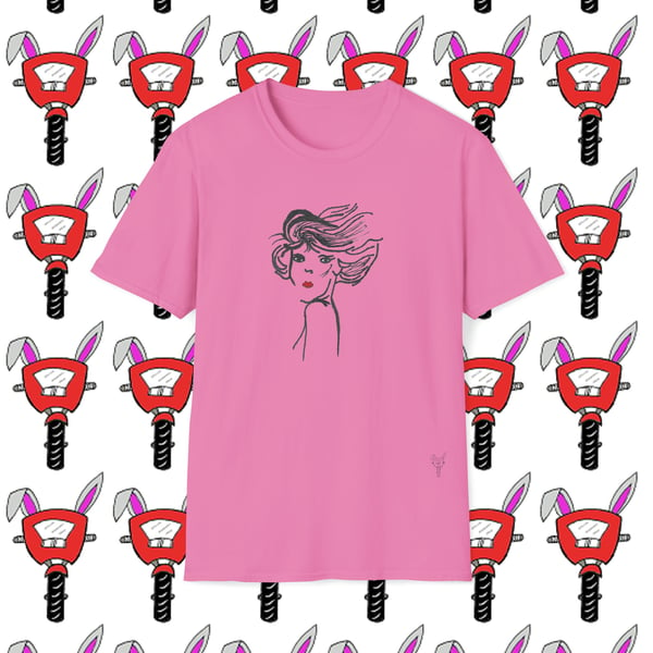 Woman Ink 1 Unisex Softstyle T-Shirt by Bikabunny