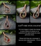 Simple Wire Wrapped Copper Teardrop Pendant - Choice of Colours - Image 10